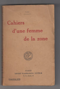 Cahiers d’une femme de la zone