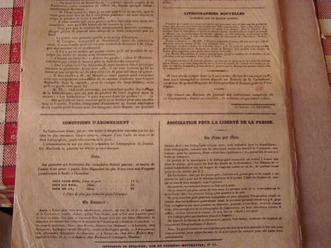 La Caricature morale, religieuse, littéraire et scénique,journal fondé et dirigé par Ch.Philipon,Seconde année,tome Quatrieme,N° 92,9 aout 1832. ...