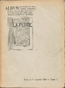 ALBUM trimestriel d’Affiches et d’estampes modernes Plume (La) - Revue bimensuelle illustrée - littéraire, artistique et sociale.  1, janvier 1900 a ...