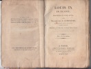LOUIS IX en Egypte ,tragedie en 5 actes ; par Népomucène-L. Lemercier,... [Paris, Second Théâtre français, 5 août 1821.].. LEMERCIER Nepomucene-L.