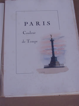 Paris, couleurs de temps.. ALIBERT François-Paul.- Bernard LANGRUNE