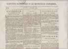 gazette nationale ou le moniteur universel,26 decembre 1808,Un journal , 29,5 x 45,5 cm , de 4 pages .. Gazette Nationale ou le Moniteur Universel