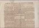 gazette nationale ou le moniteur universel,28 decembre 1808,Un journal , 29,5 x 45,5 cm , de 4 pages .. Gazette Nationale ou le Moniteur Universel