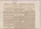 gazette nationale ou le moniteur universel,12 decembre 1808,Un journal , 29,5 x 45,5 cm , de 4 pages .. Gazette Nationale ou le Moniteur Universel