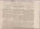 gazette nationale ou le moniteur universel,18 decembre 1808,Un journal , 29,5 x 45,5 cm , de 4 pages .. Gazette Nationale ou le Moniteur Universel
