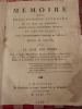Memoire des prud'hommes pecheurs de la ville de Marseille,adheré par les prud'hommes pecheurs du lieu de Cassis,dans l’arrondissement maritime de ...