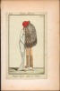 Chapeau -capote,Schall de Casimircostume parisien an 8,(175) eau-forte aquarellée 19 x 12 cm,superbe et fraîche épreuve sur vergé coupée aux limites ...
