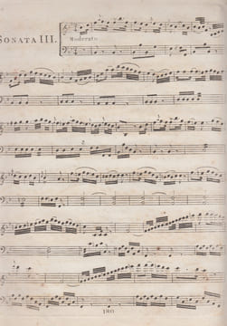 6 (six) sonates a violon seul et basse relié avec Viotti,6 (six) sonates a violon seul et basse. BRUNI Antonio Bartolomeo, VIOTTI Viotty Giovanni ...