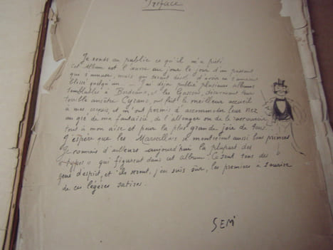 Album n°7  Marseille-Revue 1ère série - (1898) 14 Lithographies. couverture conservée et texte de presentation ( préface),aux bords effrangés. SEM ...