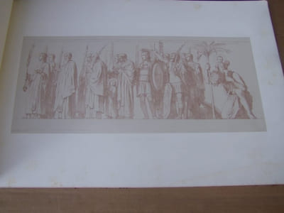 FRISES de la nef DE L’EGLISE Saint PAUL de Paris 14 planches - Peintures murales executees dans l’Eglise Saint Paul reproduites en lithographie par l’auteur