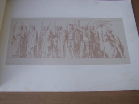 FRISES de la nef DE L’EGLISE Saint PAUL de Paris 14 planches - Peintures murales executees dans l’Eglise Saint Paul  reproduites en lithographie par ...
