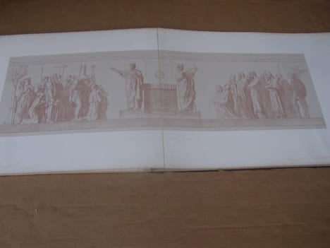 FRISES de la nef DE L’EGLISE Saint PAUL de Paris 14 planches - Peintures murales executees dans l’Eglise Saint Paul  reproduites en lithographie par ...
