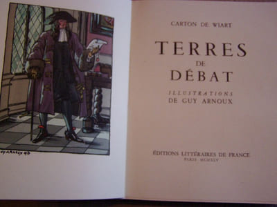 Terres de debat. illustrations de Guy Arnoux, aquarelle originale