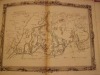 BRION DE LA TOUR  L carte coloriée encadrée d'une belle bordure gravée. Partie du Languedoc  et de la Provence (48) DESNOS 1757, ,pliure mediane ...