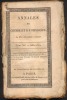 Annales de Chimie et de Physique. 1822 - Volume 1 : Tome 20 ,incomplet ,3 fascicules : juin,juillet,aout . ARAGO ; GAY-LUSSAC  ; FARADAY ; LAPLACE ; ...