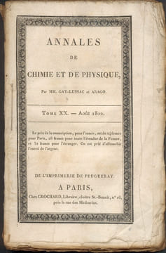 Annales de Chimie et de Physique. 1822 - Volume 1 : Tome 20 ,incomplet ,3 fascicules : juin,juillet,aout . ARAGO ; GAY-LUSSAC ; FARADAY ; LAPLACE ; ...