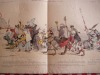 La Grande croisade contre la Liberté, suite lithographique parue dans La Caricature politique, morale, littéraire et scénique,7 doubles lithographies ...
