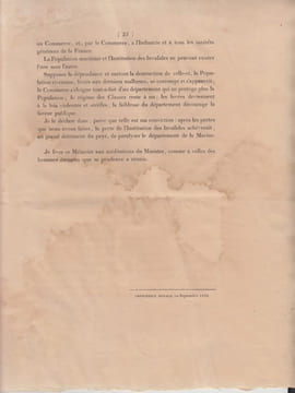 Mémoire du directeur des fonds de la marine, sur l'établissement maritime de Colbert , la population du littoral el l'institution des Invalides de la ...