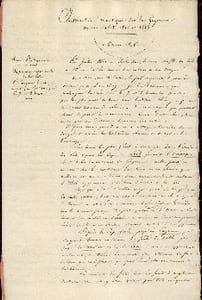 Instruction nautique sur la Guyanne,années 1808,1816 et 1817 manuscrit de marine
