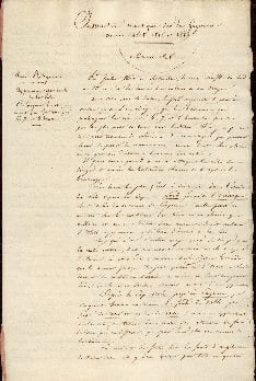 Instruction nautique sur la Guyanne,années 1808,1816 et 1817 manuscrit de marine. Anonyme