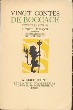 Vingt contes de Boccace. 1940. BOCCACE.