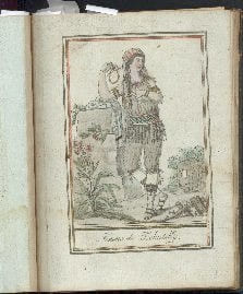 FEMME de Tchutsky,Costumes civils actuels de tous les peuples connus, dessin&eacute;s d'apr&egrave;s nature, grav&eacute;s et colori&eacute;s, accompagn&eacute;s d'une note historique ...