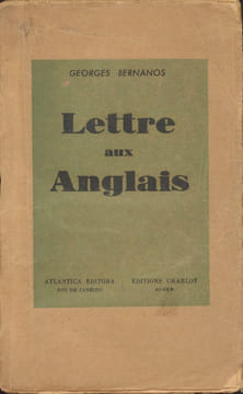 LETTRES AUX ANGLAIS . BERNANOS G. 