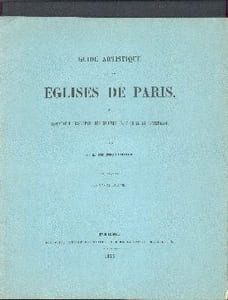 Guide artistique des Eglises de Paris ou inventaire descriptif des oeuvres d’art qu’elles referment,eaux fortes par Maxime LALANNE,EGLISE ST.SEVERIN