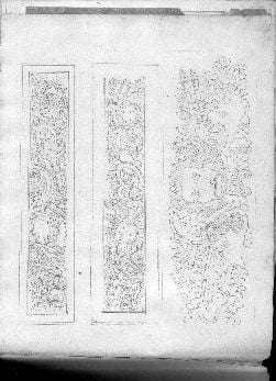 ALBUM DE DESSINS ANCIENS originaux d’ARCHITECTURE etc. ANONYME
