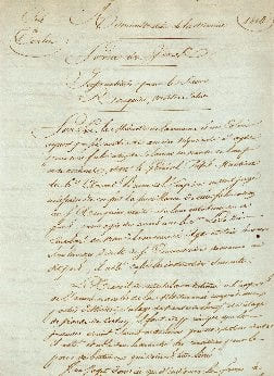 Instructions pour le Sieur Rouquier,maitre saleur,1814. PORT DE TOULON Administration de la Marine Service des Vivres