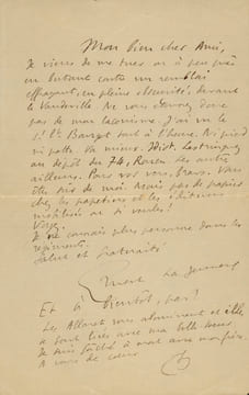 lettre autographe signée à Charles de Richter,. Ernest La Jeunesse,[ Pseudonyme de Ernest Léon LAJEUNESSE-CAËN , Ecrivain , Caricaturiste 1874-1917 ]