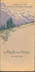 la route des alpes evian nice carte dépliante