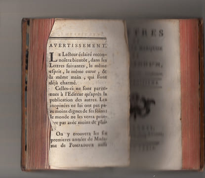 Lettres de Madame la Marquise de Pompadour. Depuis 1746 jusqu'à 1762, inclusivement . POMPADOUR (Jeanne Antoinette Poisson marquise de) ??? Comte ...