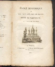 ELOGE HISTORIQUE DE MAR.-CLOT.-ADEL.-XAV. DE FRANCE, REINE DE SARDAIGNE, AVEC DES NOTES ET DES PIECES INEDITES.