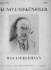 Max Liebermann :KUNST UND KUNSTLER Jahrganf XXV,Helf X. KUNST UND KUNSTLER