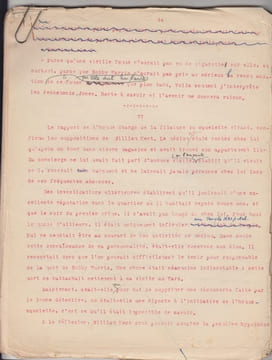 Signé Jules Cesar,TAPUSCRIT Original de Charles de Richter, signé Jules Cesar, Roman policier sur la Résistance, inédit.- provenance archives Charles ...