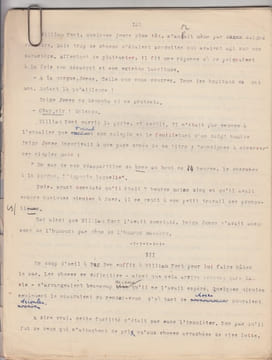 Signé Jules Cesar,TAPUSCRIT Original de Charles de Richter, signé Jules Cesar, Roman policier sur la Résistance, inédit.- provenance archives Charles ...