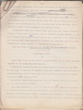 Signé Jules Cesar,TAPUSCRIT Original de Charles de Richter, signé Jules Cesar, Roman policier sur la Résistance, inédit.- provenance archives Charles ...