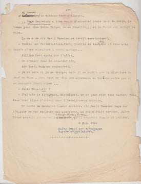 Signé Jules Cesar,TAPUSCRIT Original de Charles de Richter, signé Jules Cesar, Roman policier sur la Résistance, inédit.- provenance archives Charles ...