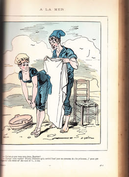Le monde amusant. 5e + 6e+7e+8eme Albums. (Album lithographié colorié).Journal Amusant, des Modes Parisiennes et de la Toilette de Paris. GRÉVIN, ...