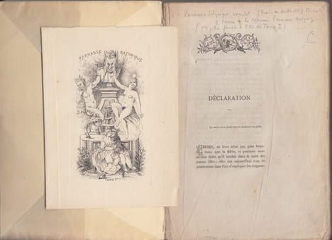 Le Parnasse satyrique du dix-neuvième siècle. Recueil de pièces facétieuses, scatologiques, piquantes, pantagruéliques, gaillardes et satyriques des ...