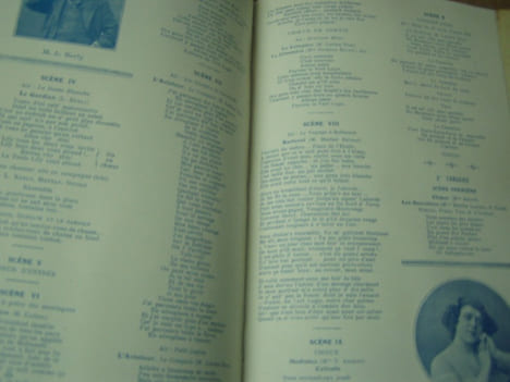 Manuscrit autographe comportant 3 piéces de theatre avec livrets imprimés joints ; TE BOURR’ PAS l’CRANE - A C’ qu’ ON S’TORD - BEN ! QUOI D’NEUF. ...