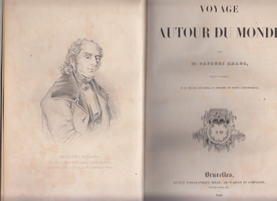 Voyage autour du monde par Jacques Arago nouvelle edition revue et augmentee Illustree de 61 Belles Estampes et Enrichie de Notes Scientifiques.Souvenirs d'un aveugle.