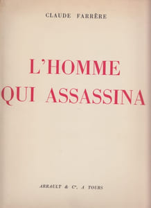 L'Homme qui assassina. Roman.Lithographies originales en couleurs de Charles Fouqueray