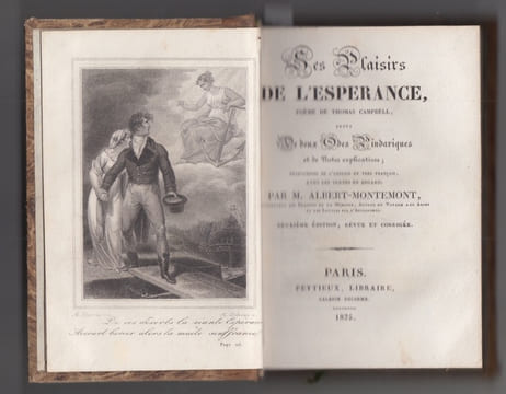 Les Plaisirs de l'Epérance, Poème de Thomas Campbell, Suivi de Deux Odes Pindariques (La Fête d'Alexandre & Le Barde) et de notes Explicatives - ...