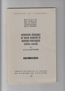 Description géologique du bassin oligocène de Manosque-Forcalquier (Luberon oriental)