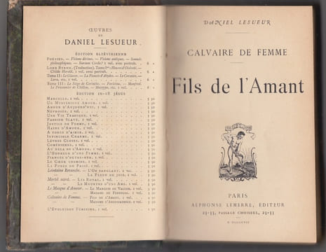 Calvaire de femme Le fils de l'Amant. Lesueur Daniel