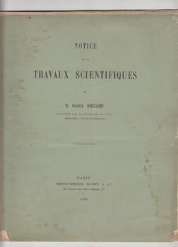 Notice sur les travaux scientifiques de M. Raoul Bricard.... Raoul Bricard