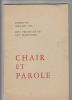 Chair et parole,illustrée de 4 bois originaux de Guy JEANCLAUDE.. VIEL Bernard Guy JEANCLAUDE.