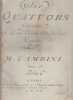 Six Quatuors Concertants a Deux Violons alto et basse oeuvre Xme. ou 16. CAMBINI, Giuseppe Maria 1746-1825 